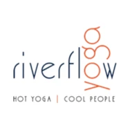 Riverflow Yoga. Hot Yoga, Cool People, Warm Community logo